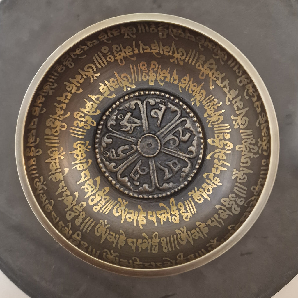 Campana Tibetana - Originale Made in Nepal - Om Mane
