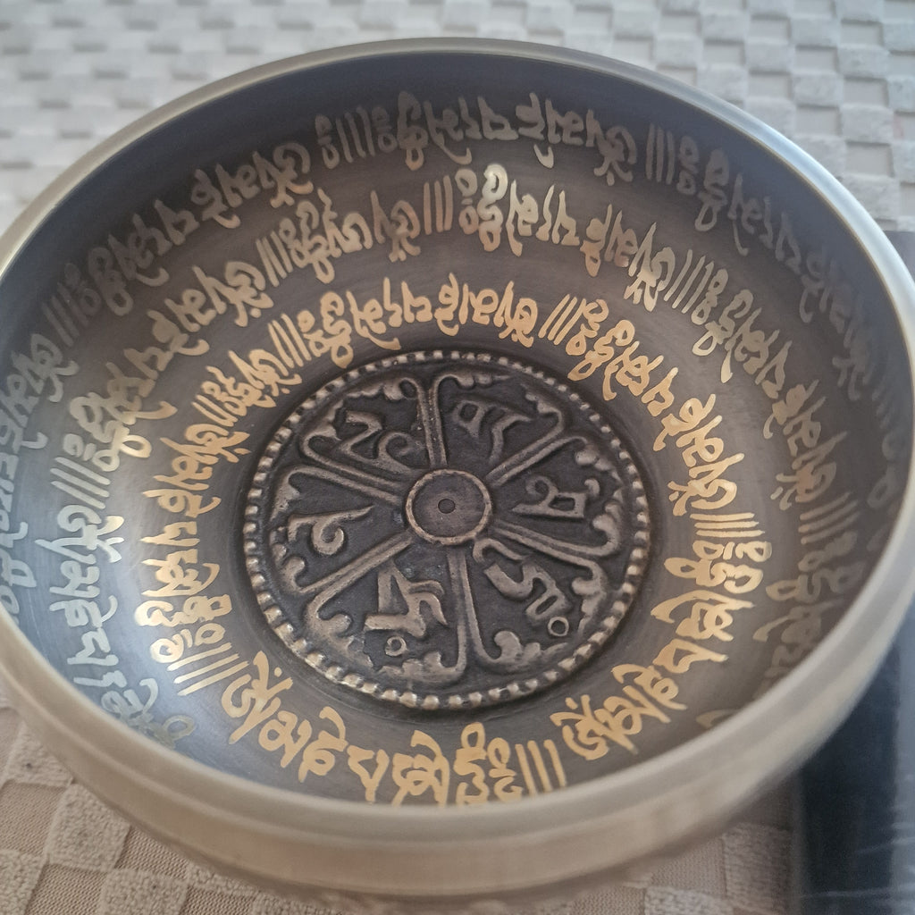 Campana Tibetana - Originale Made in Nepal - Om Mane